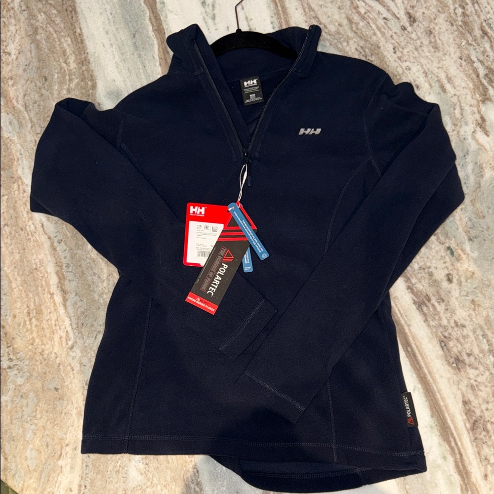 NWT Helly Hansen Navy Half-Zip Pullover